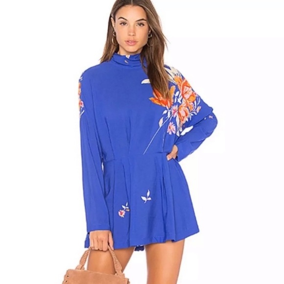 Free People Gemma Floral Tunic Dress, M - NWT - Picture 4 of 10